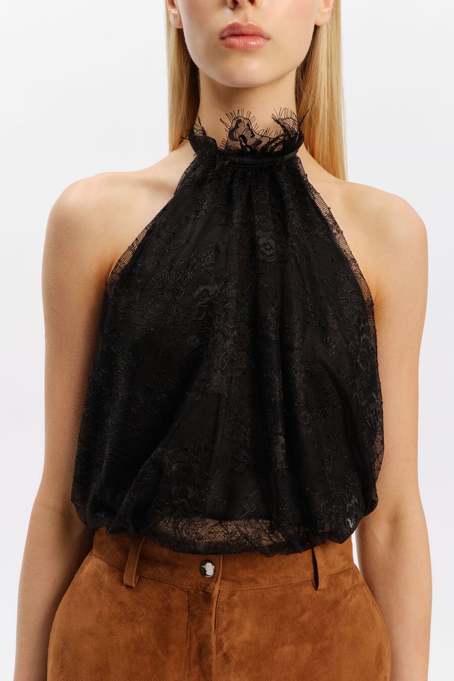 Emina Lace Halter Neck Top