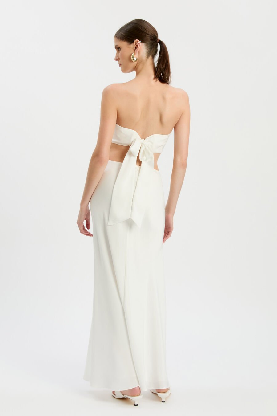 Dylan Satin Bandeau Top