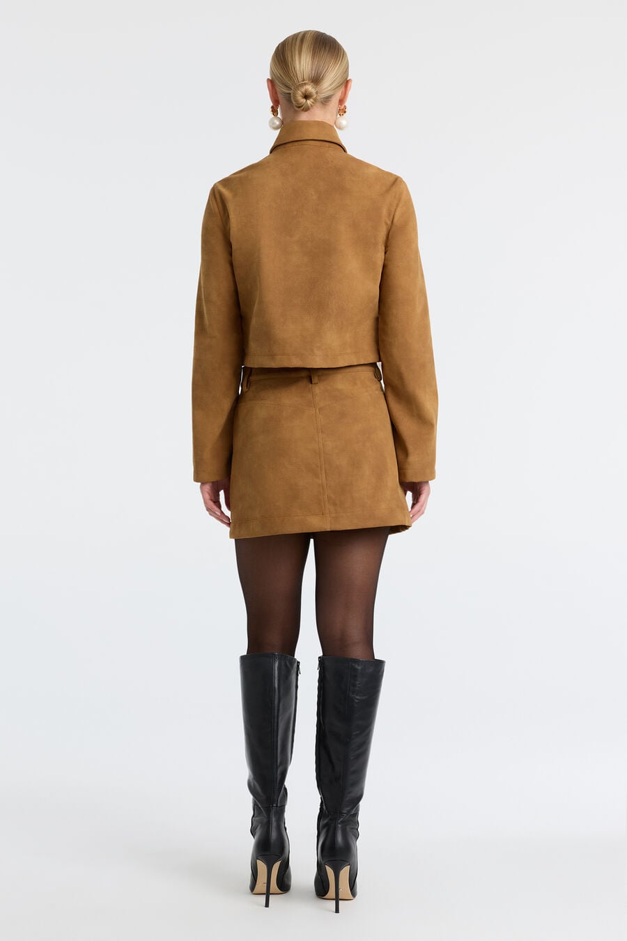 Lorenzo Croc Vegan Suede Skirt