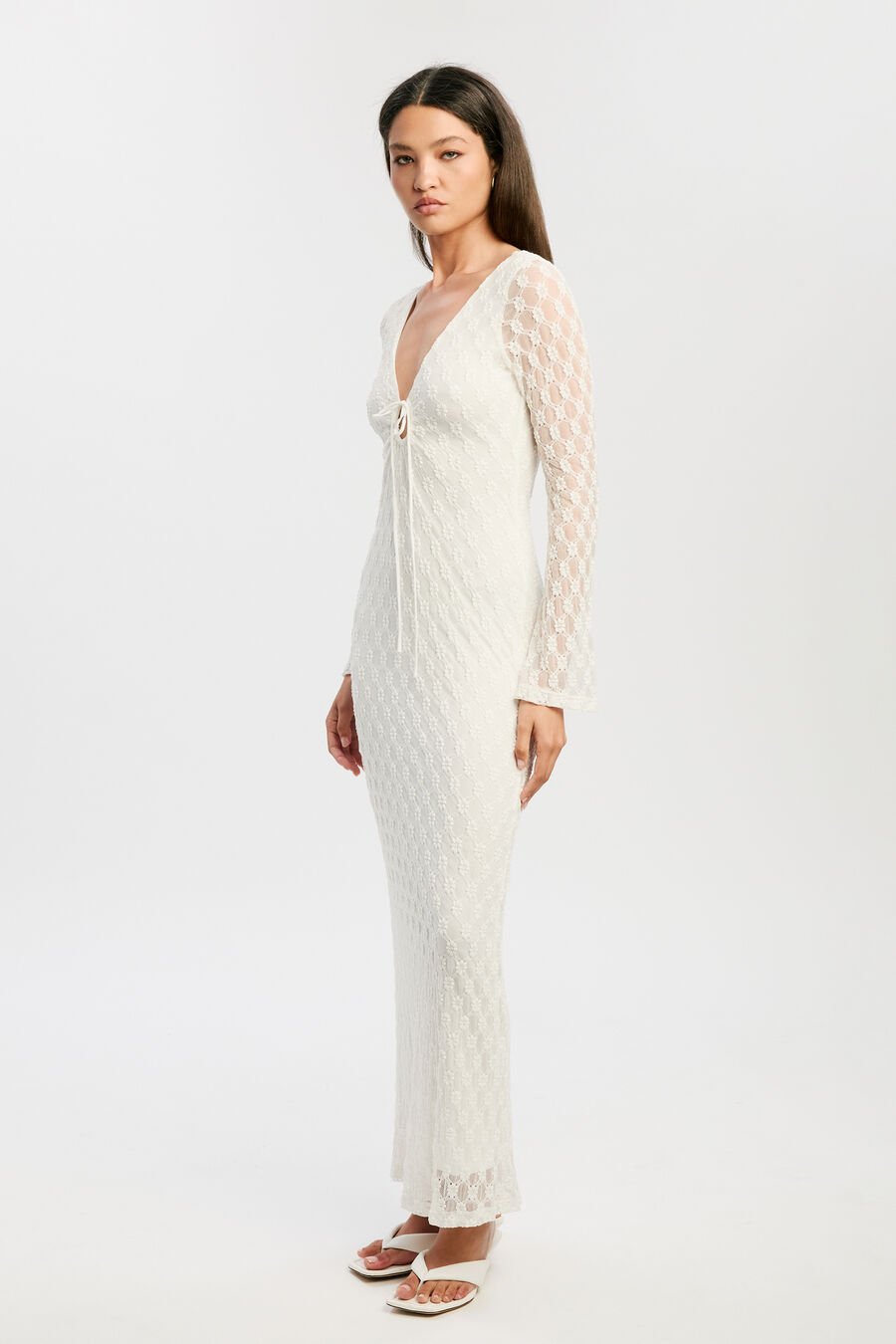 Talika Floral Mesh Maxi Dress