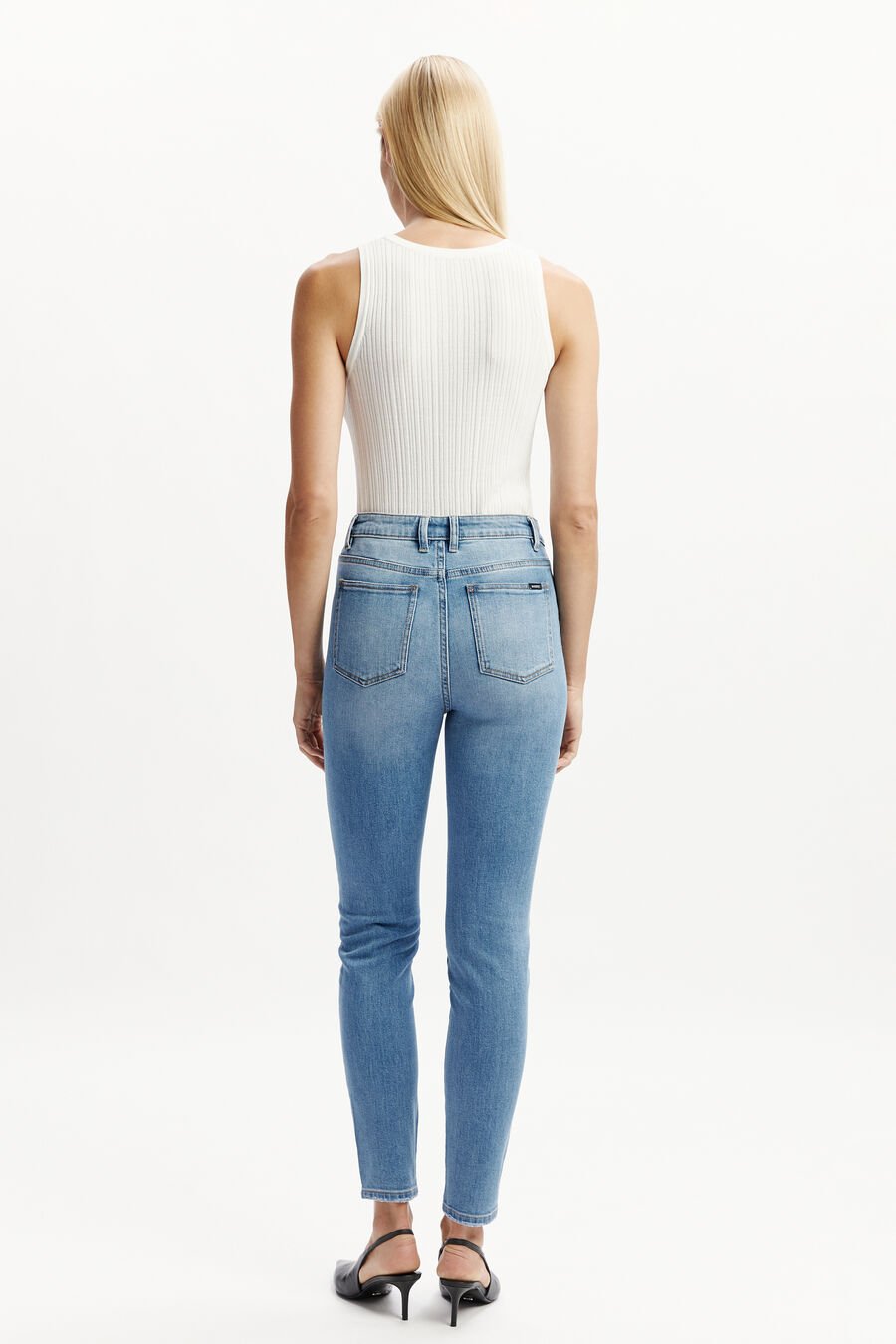 KHLOE HI JEANS II in colour DARKDENIM