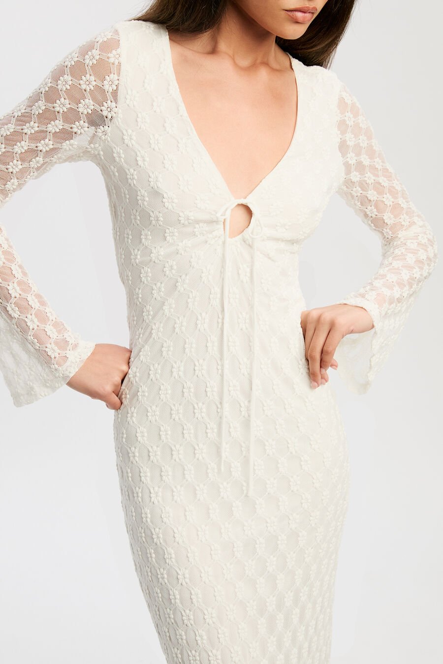 Talika Floral Mesh Maxi Dress