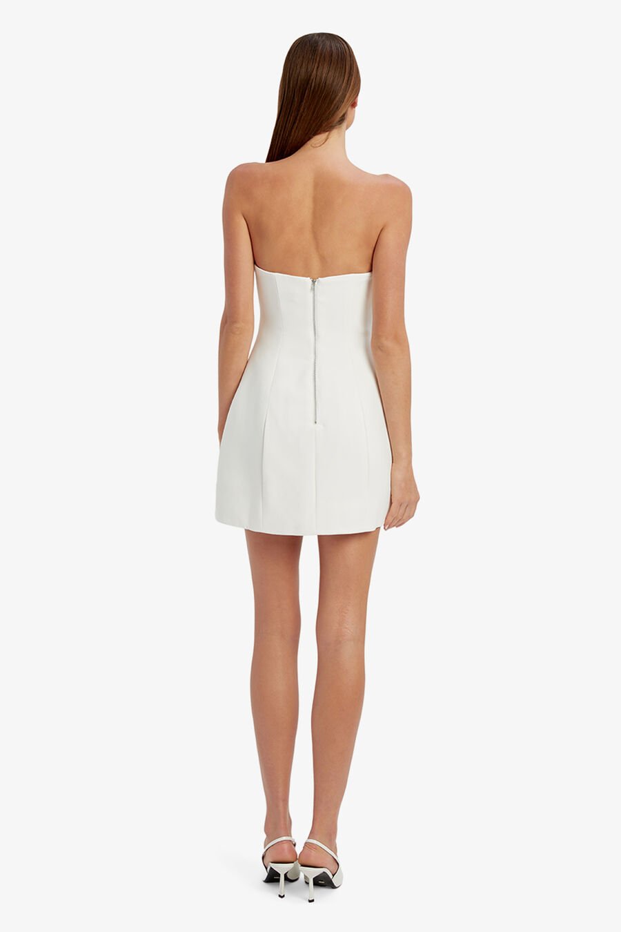 KAROLINE HOURGLASS MINI DRESS in colour Orchid White