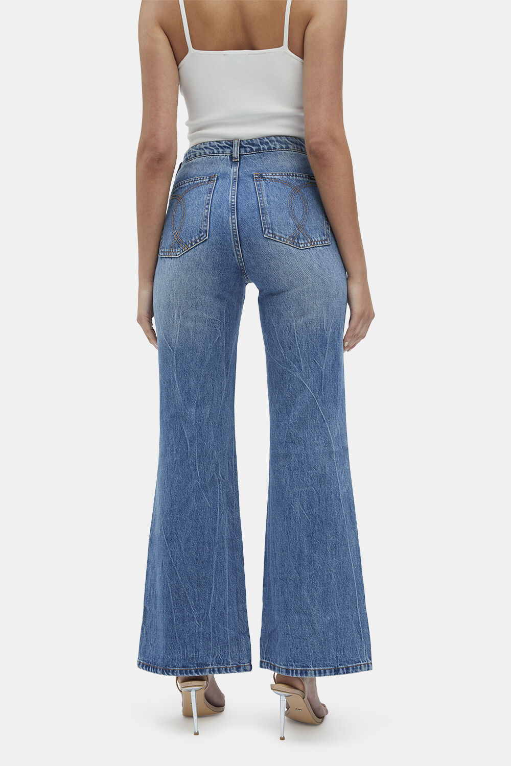 BIRKIN FLARE LEG JEAN in colour MIDNIGHT NAVY