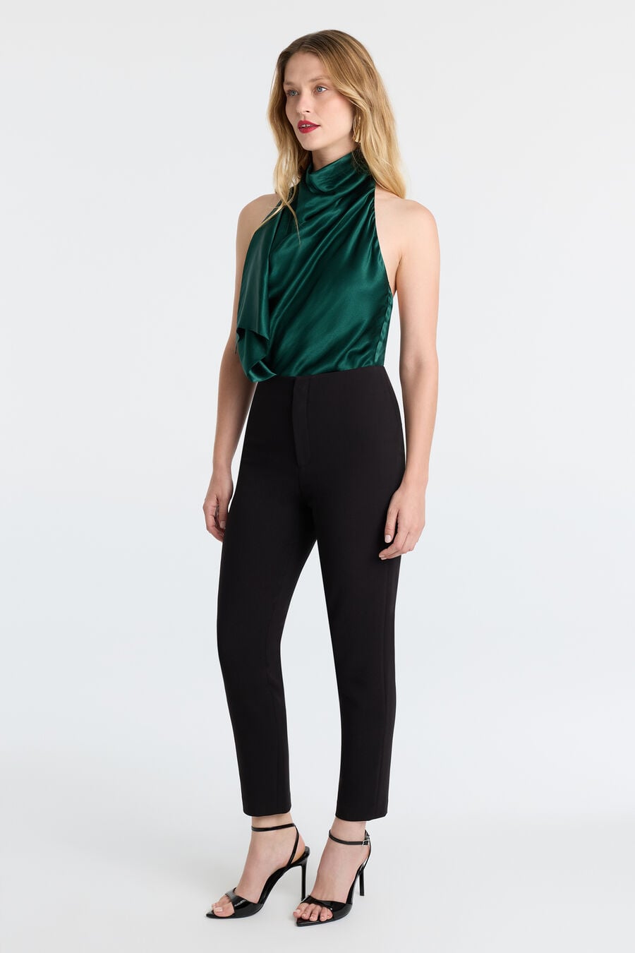 SIERRA DRAPE FRONT TOP in colour EMERALD GR