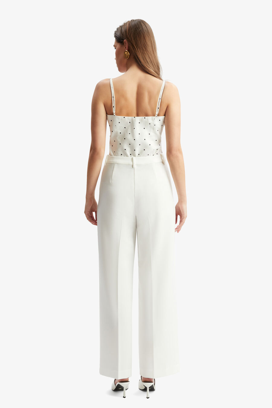 Vieda Linen Bow Front Top