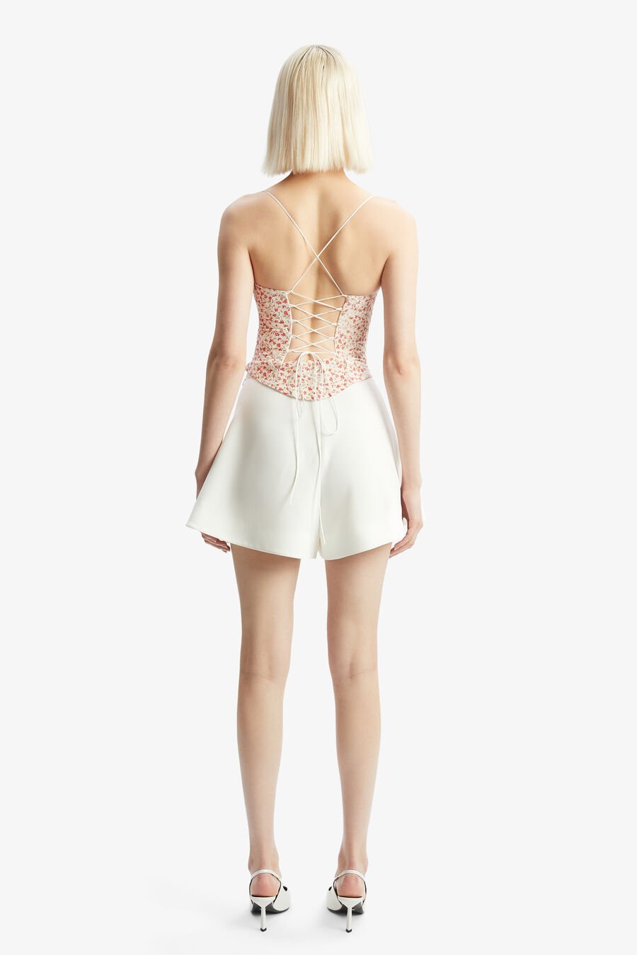 HELENIA PLEATED SKORT in colour ORCHIDWHT