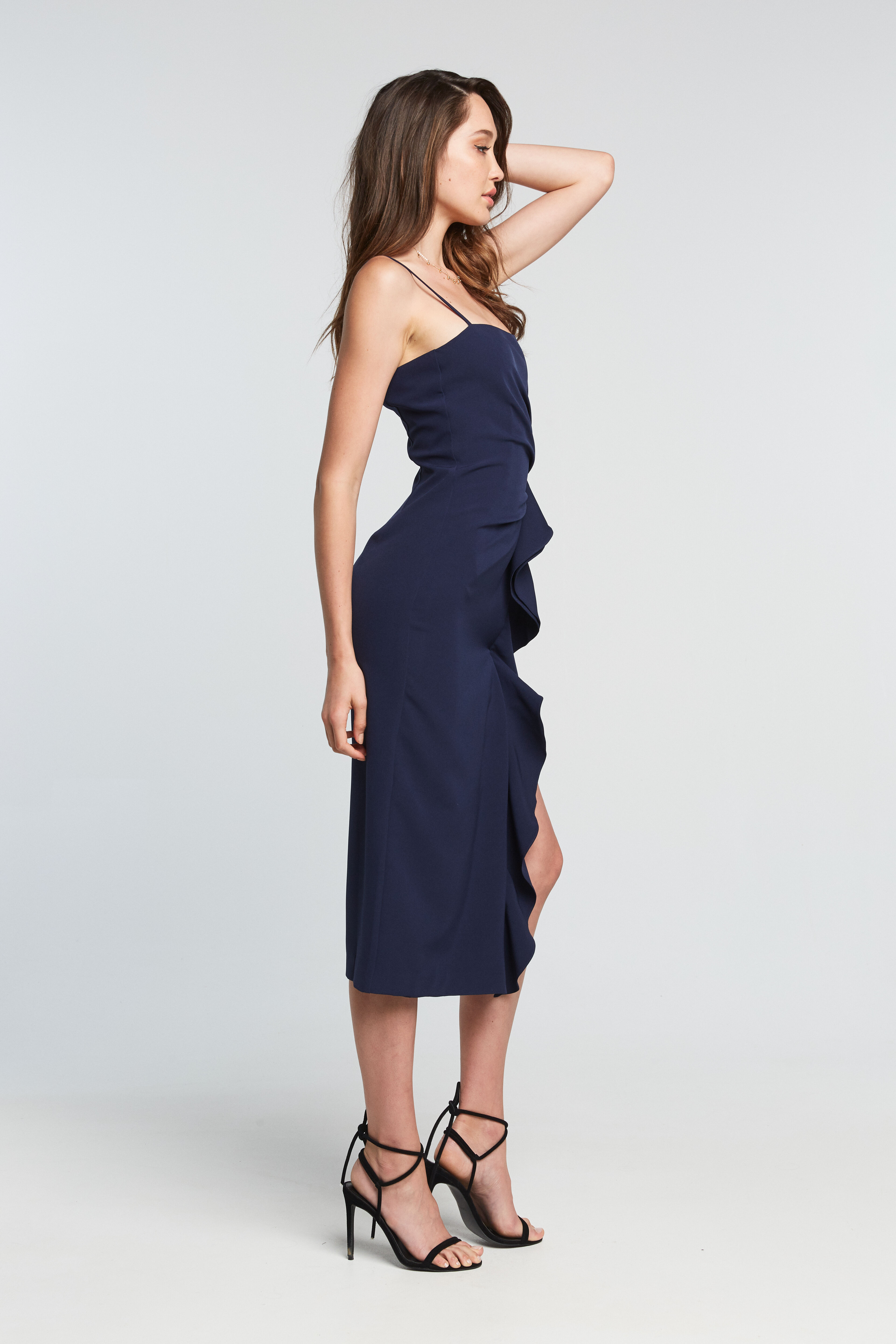 Bardot rona sale ruffle midi dress