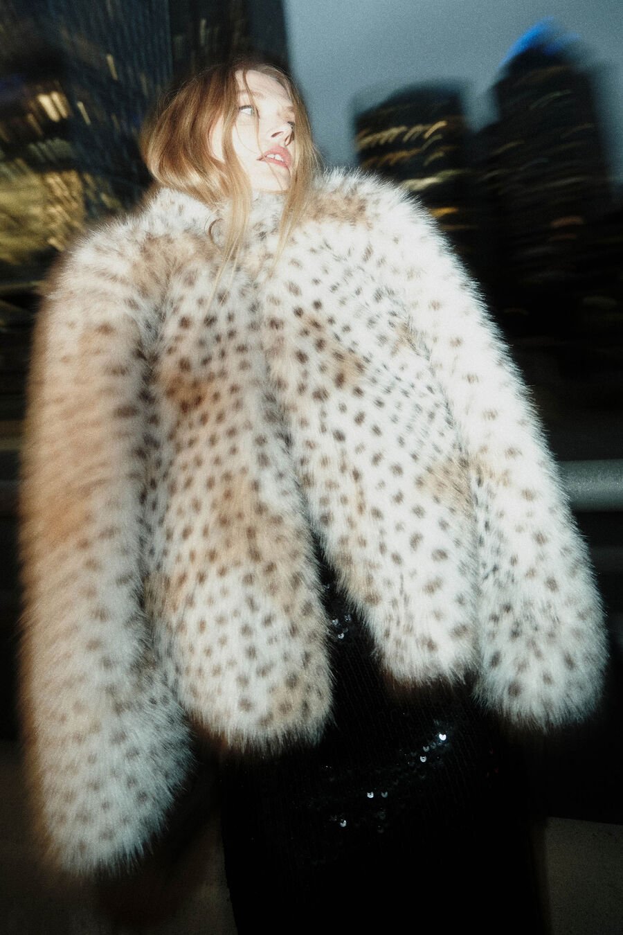 Sylvie Zip Faux Fur Jacket