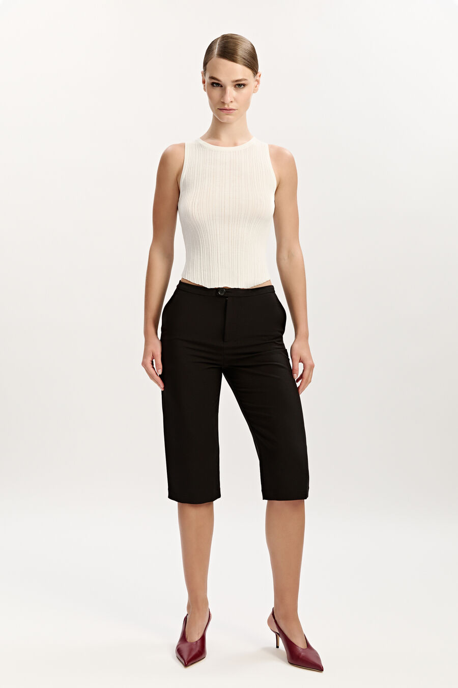 MEREL KNIT TANK in colour ORCHIDWHT