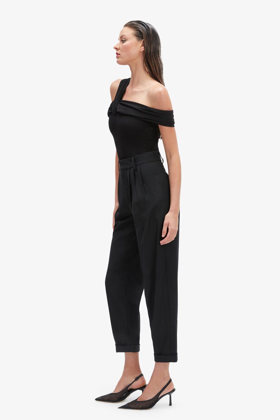 ELANDRA WIDE PANT in colour BLACK