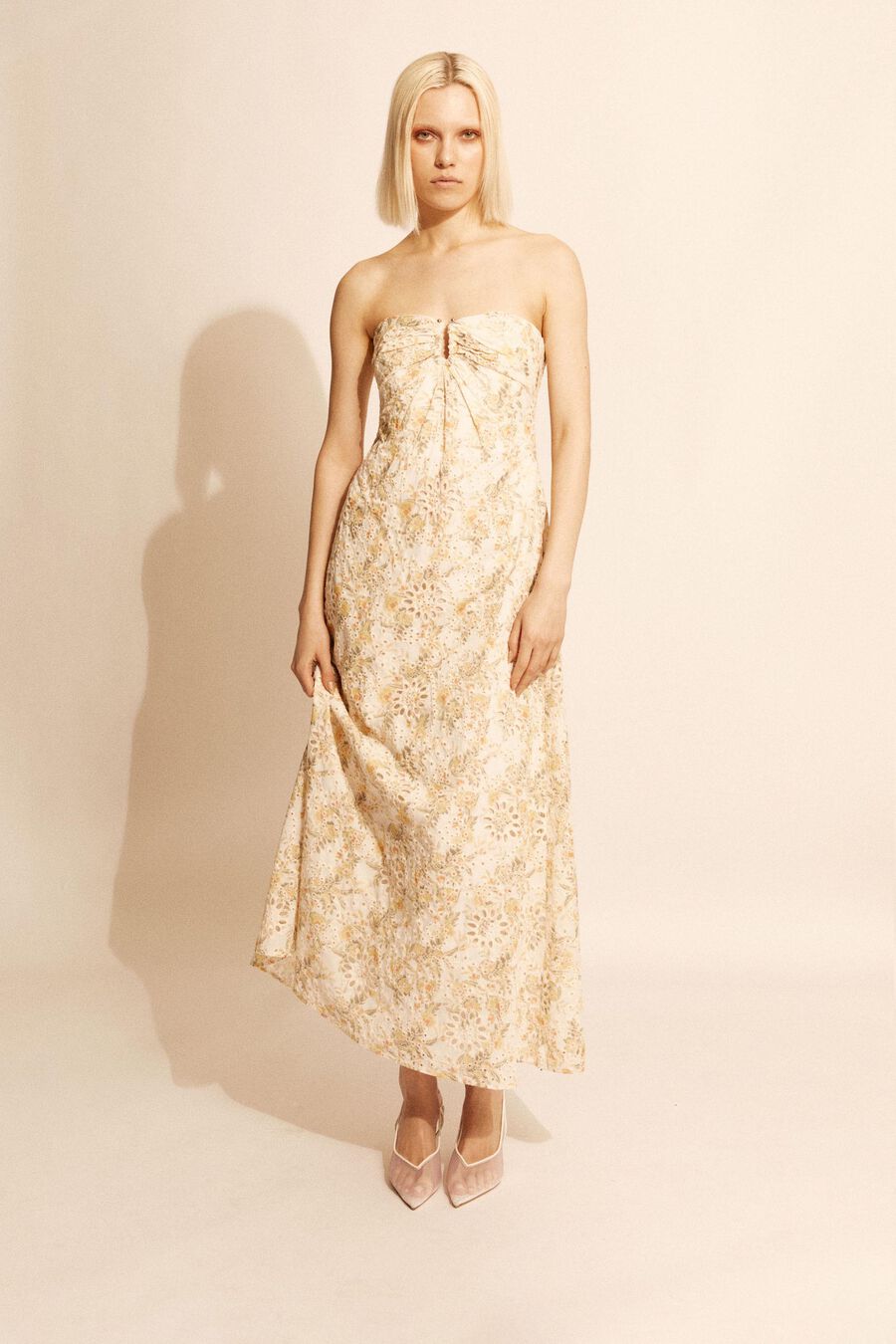 Lora Broderie Maxi Dress