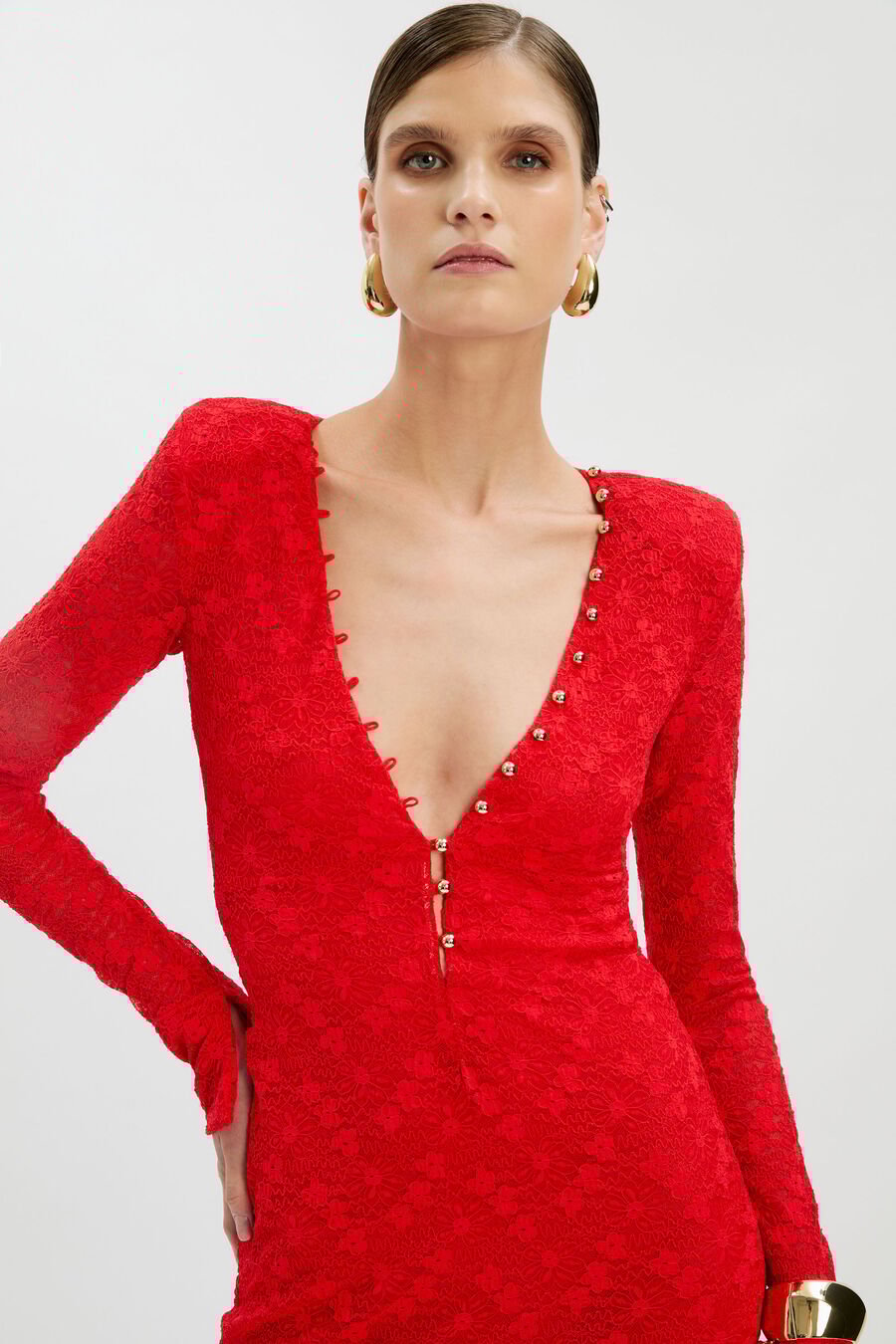 Zenia Long Sleeve Midi Dress