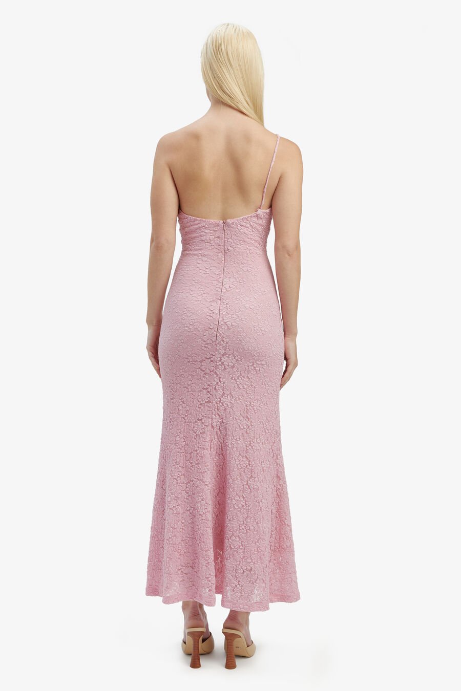 ALBIE KNIT MAXI DRESS in colour CANDY PINK