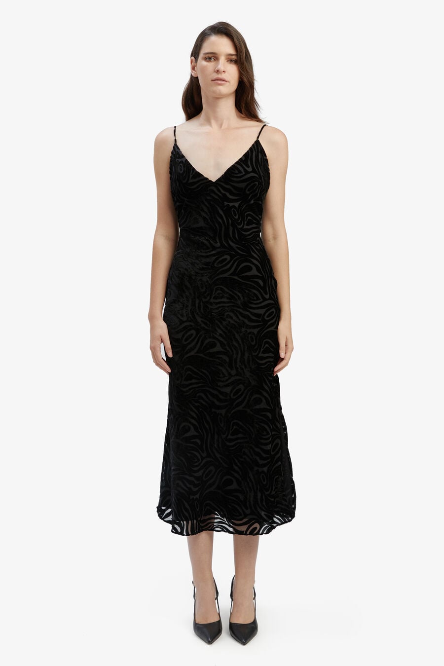 PARADISO BURNOUT MIDI DRESS