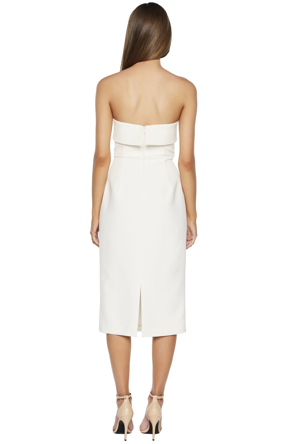 GEORGIA DRESS in colour BRIGHT WHITE