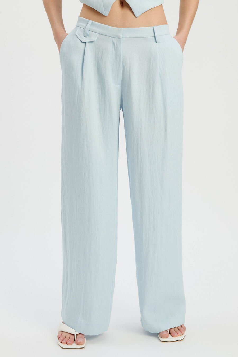 GEORDY HIPSTER PANT in colour Soft Blue