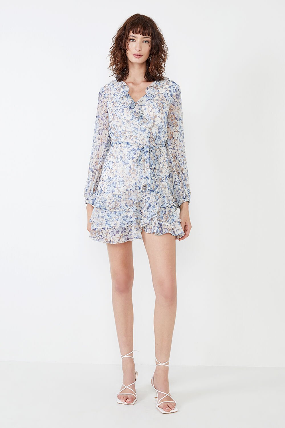 Bardot triple 2024 frill dress
