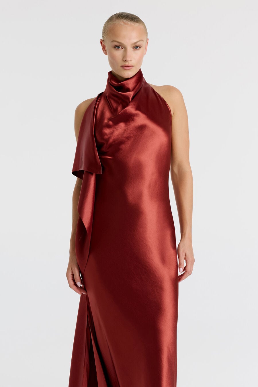 Sierra Drape Front Maxi Dress