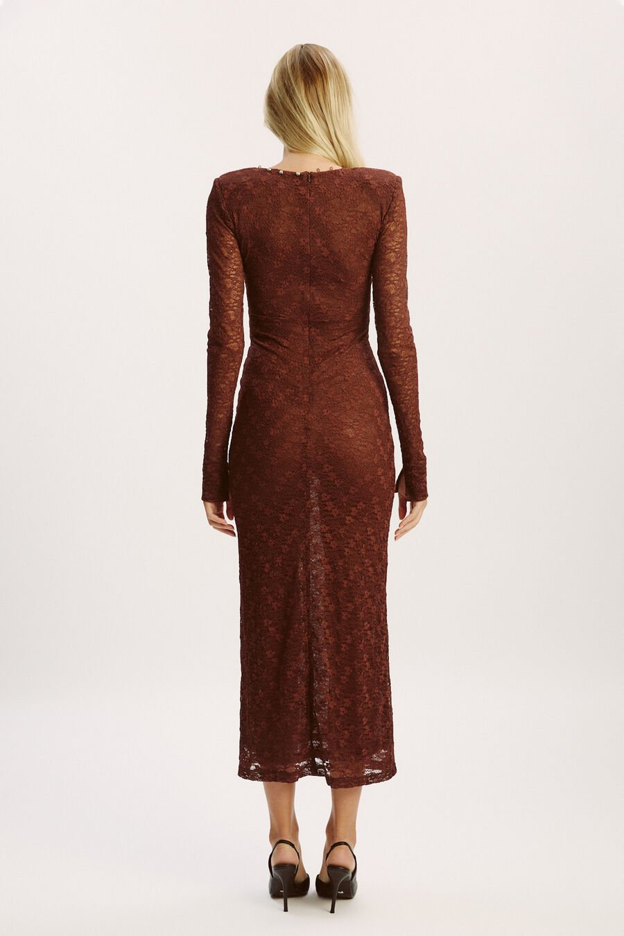 Zenia Long Sleeve Midi Dress