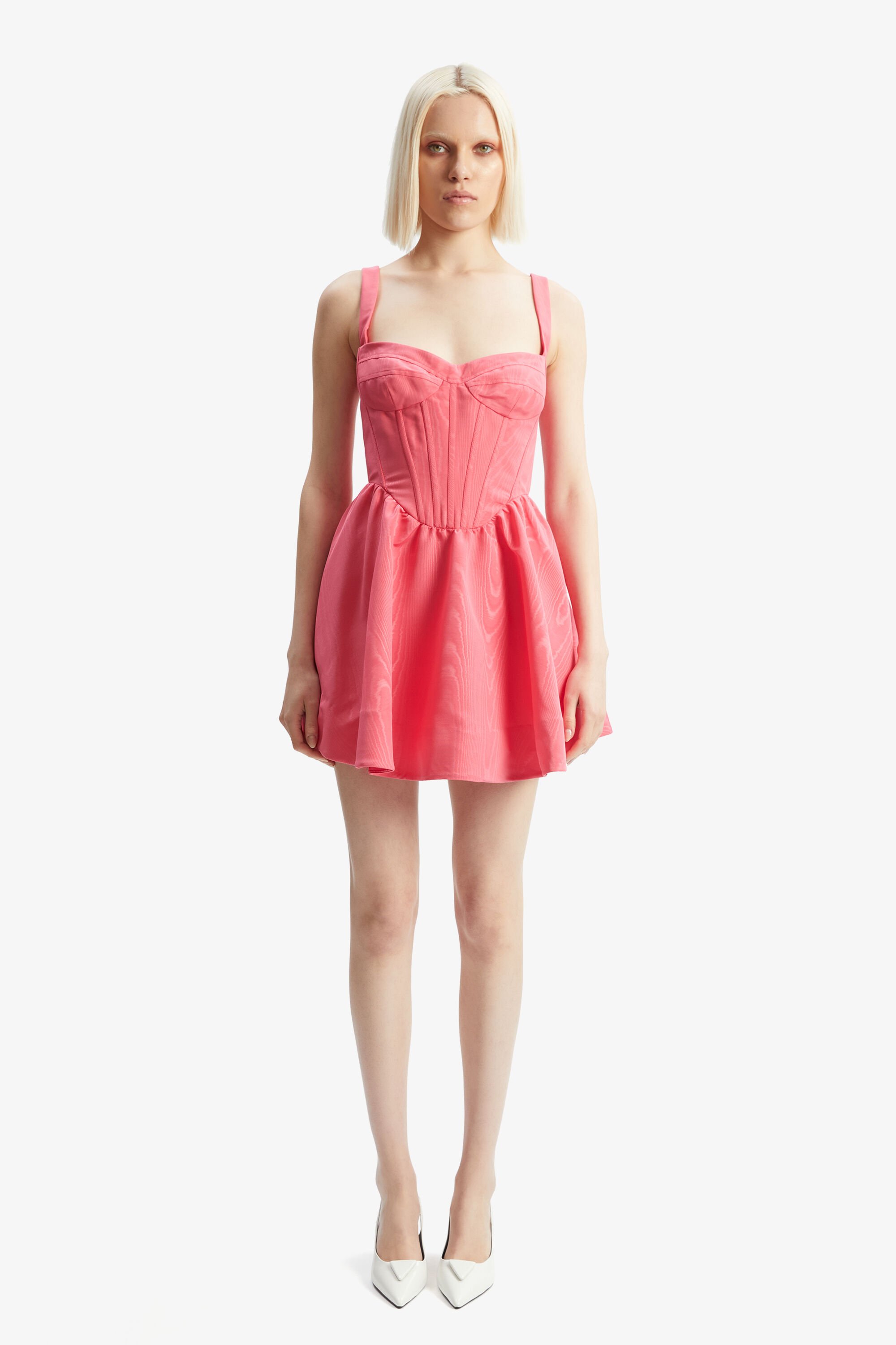 Nisa Corset Mini Dress In Bubblegum | Bardot