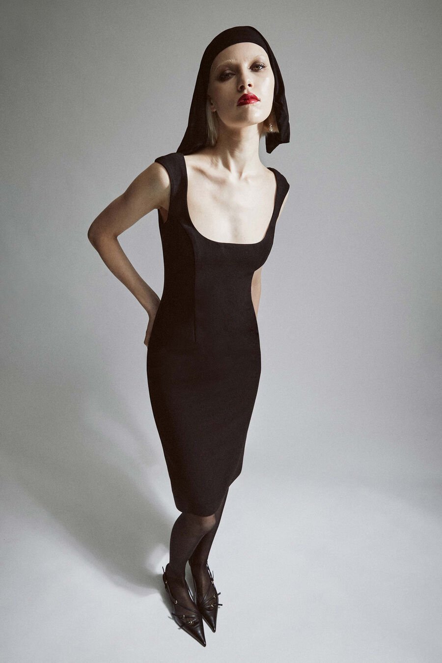 Audrey Fitted Midi Dress