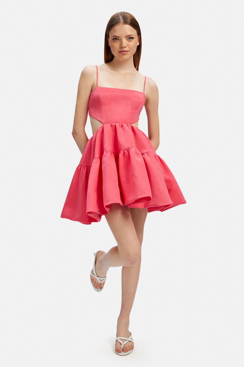 LAYLA MINI DRESS in colour PINK LADY