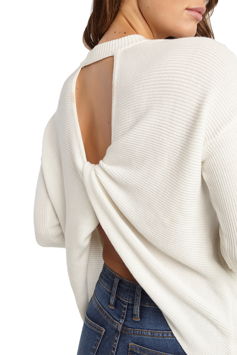 Twist knot back jumper on sale