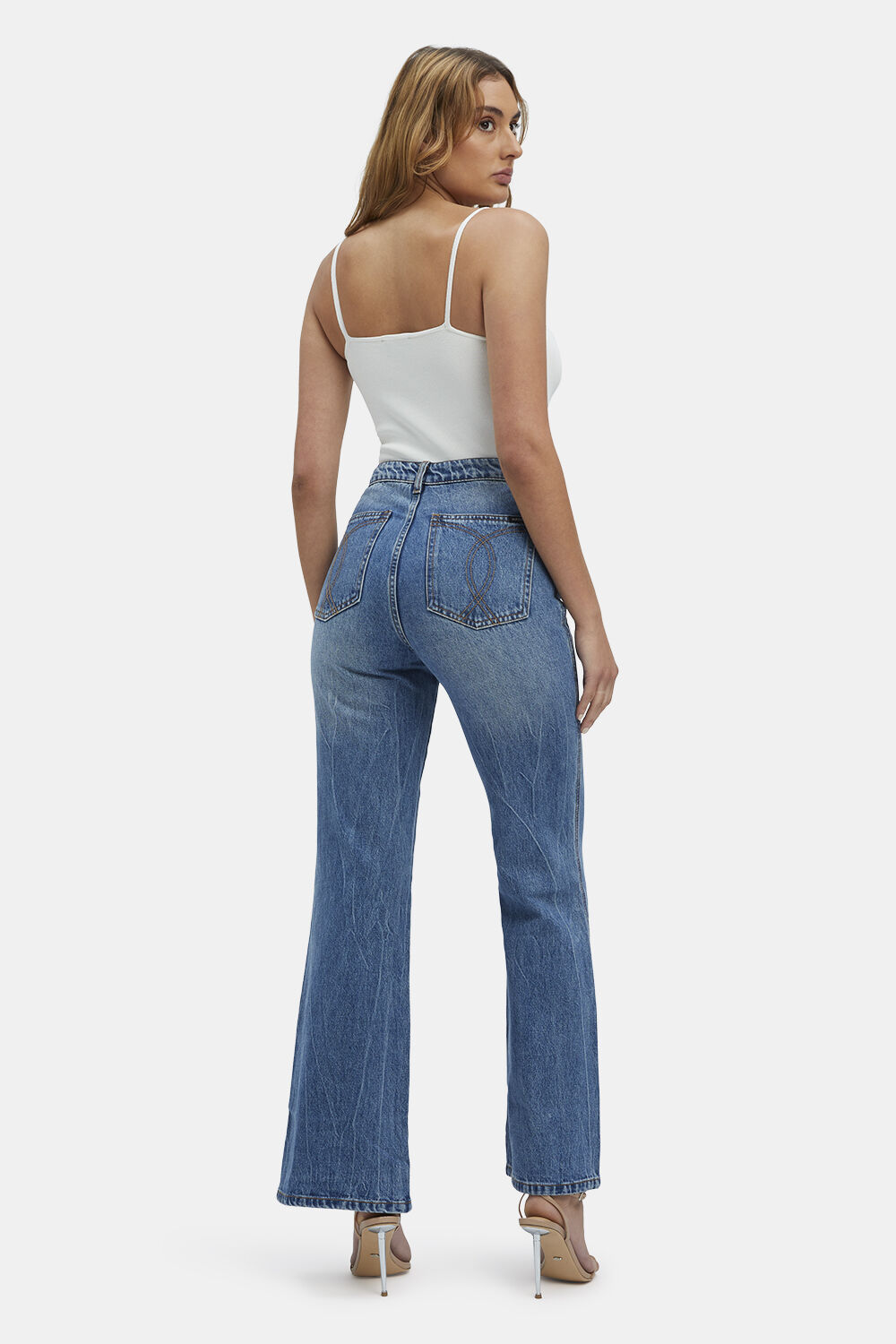 BIRKIN FLARE LEG JEAN in colour MIDNIGHT NAVY