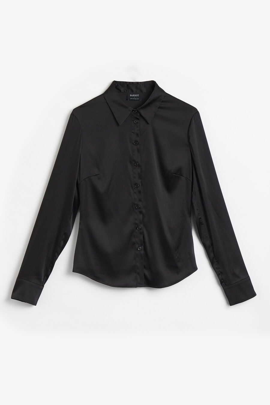 Trina Fitted Satin Shirt