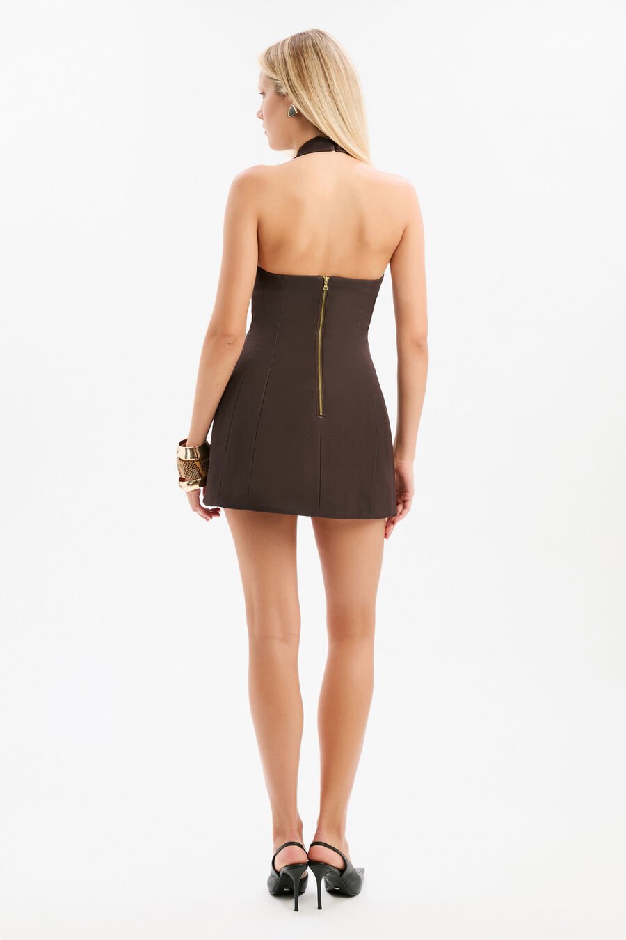 Nevelle Hourglass Halter Dress