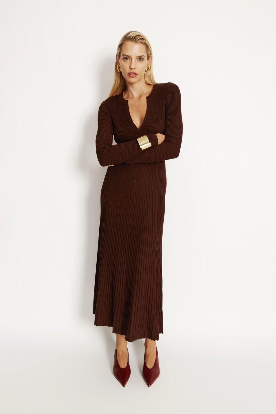 Hattie Knit Midi Dress