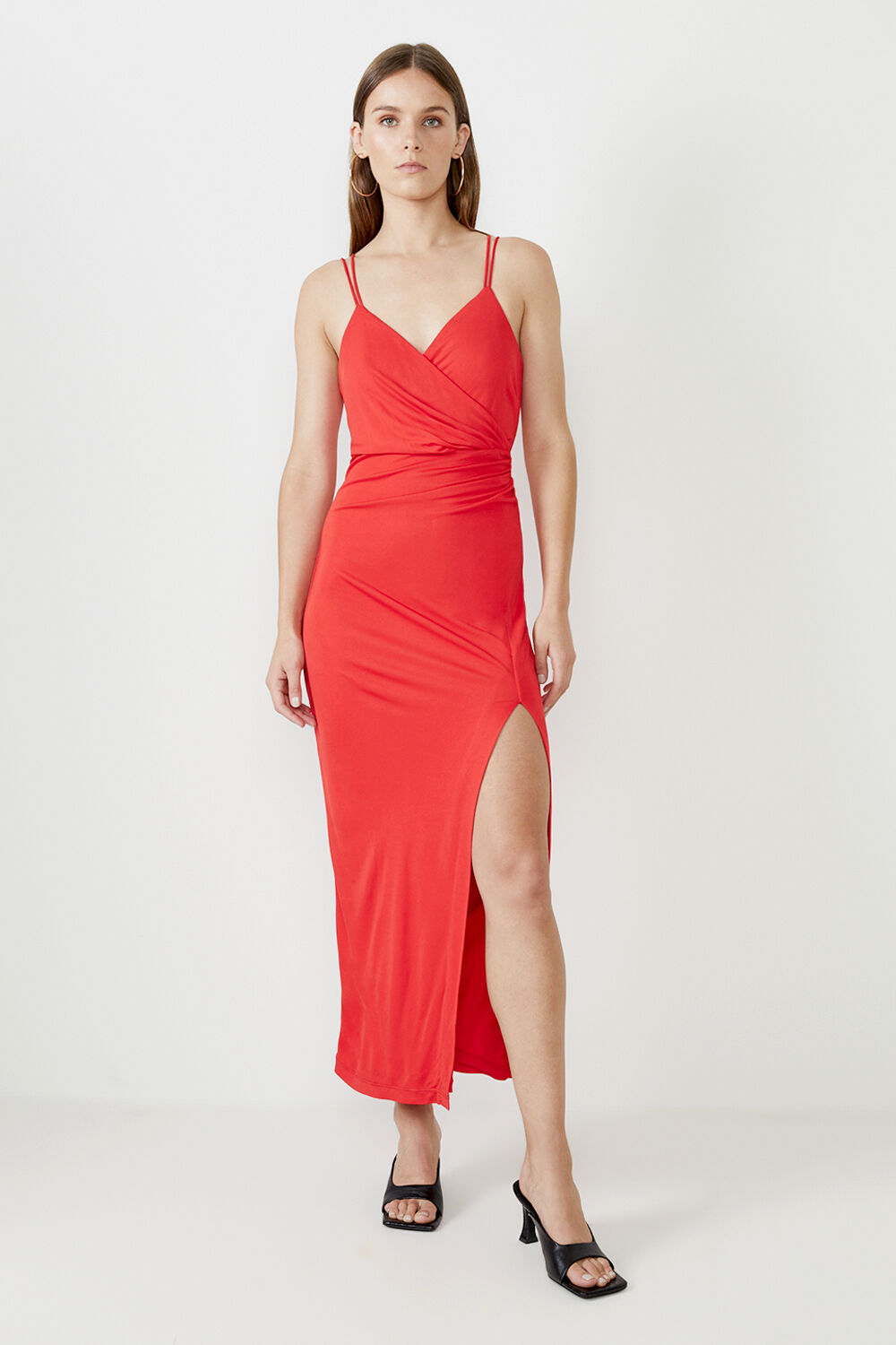 Wrap bardot dress on sale