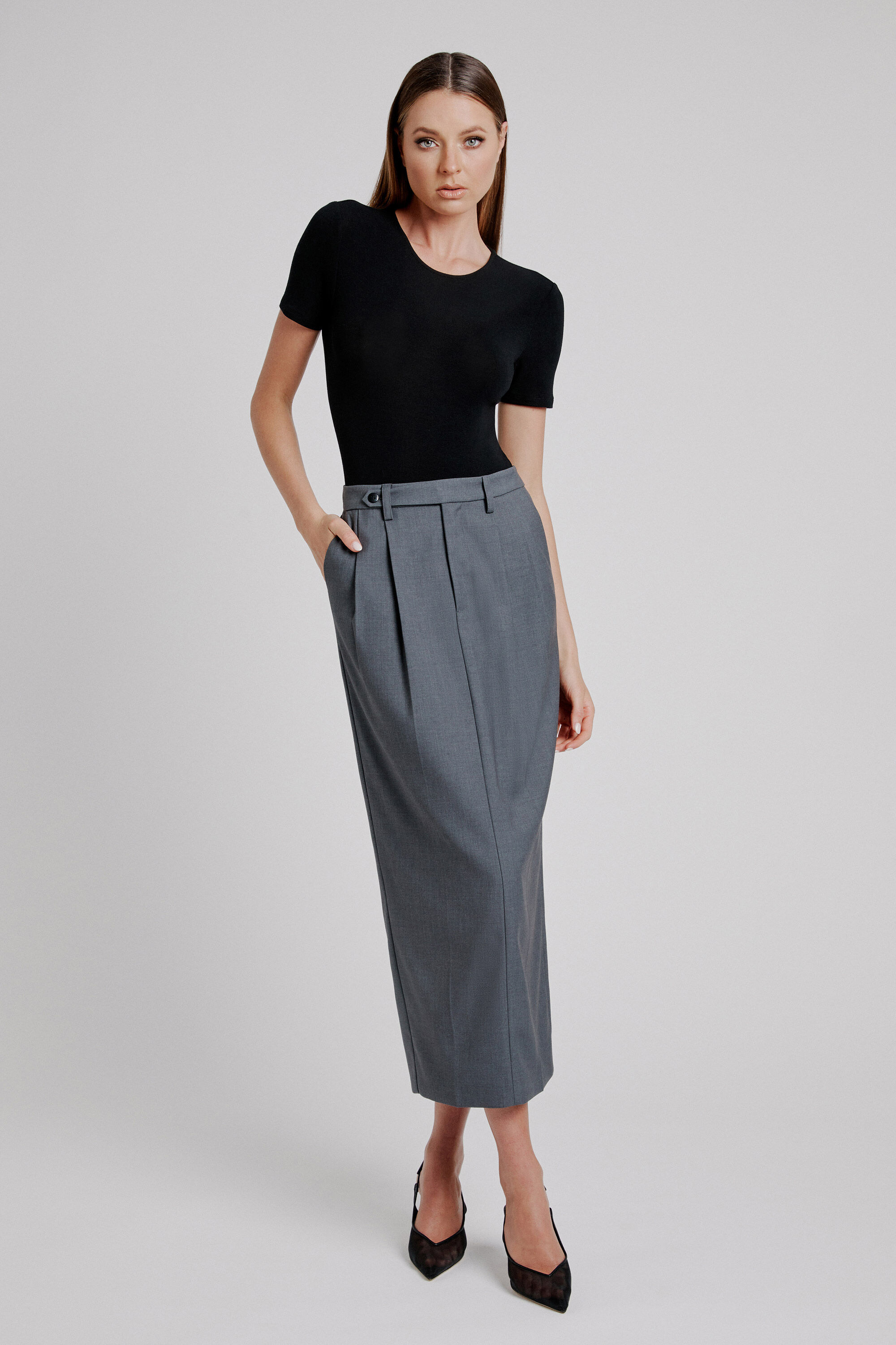 Dark grey skirt shop