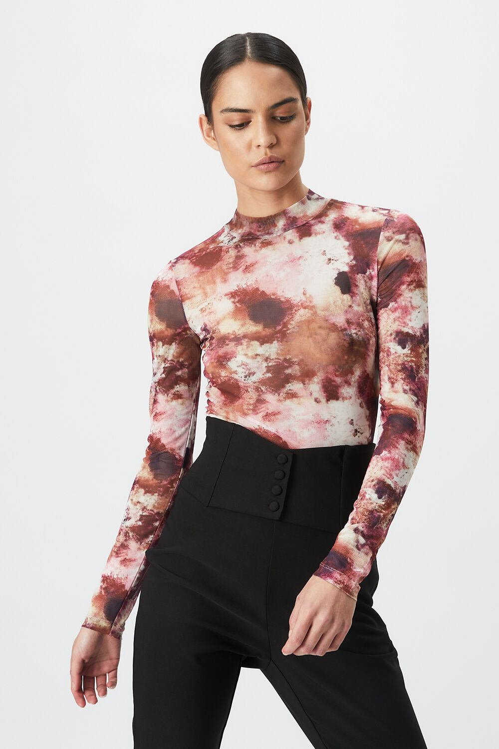 Coloured discount mesh top