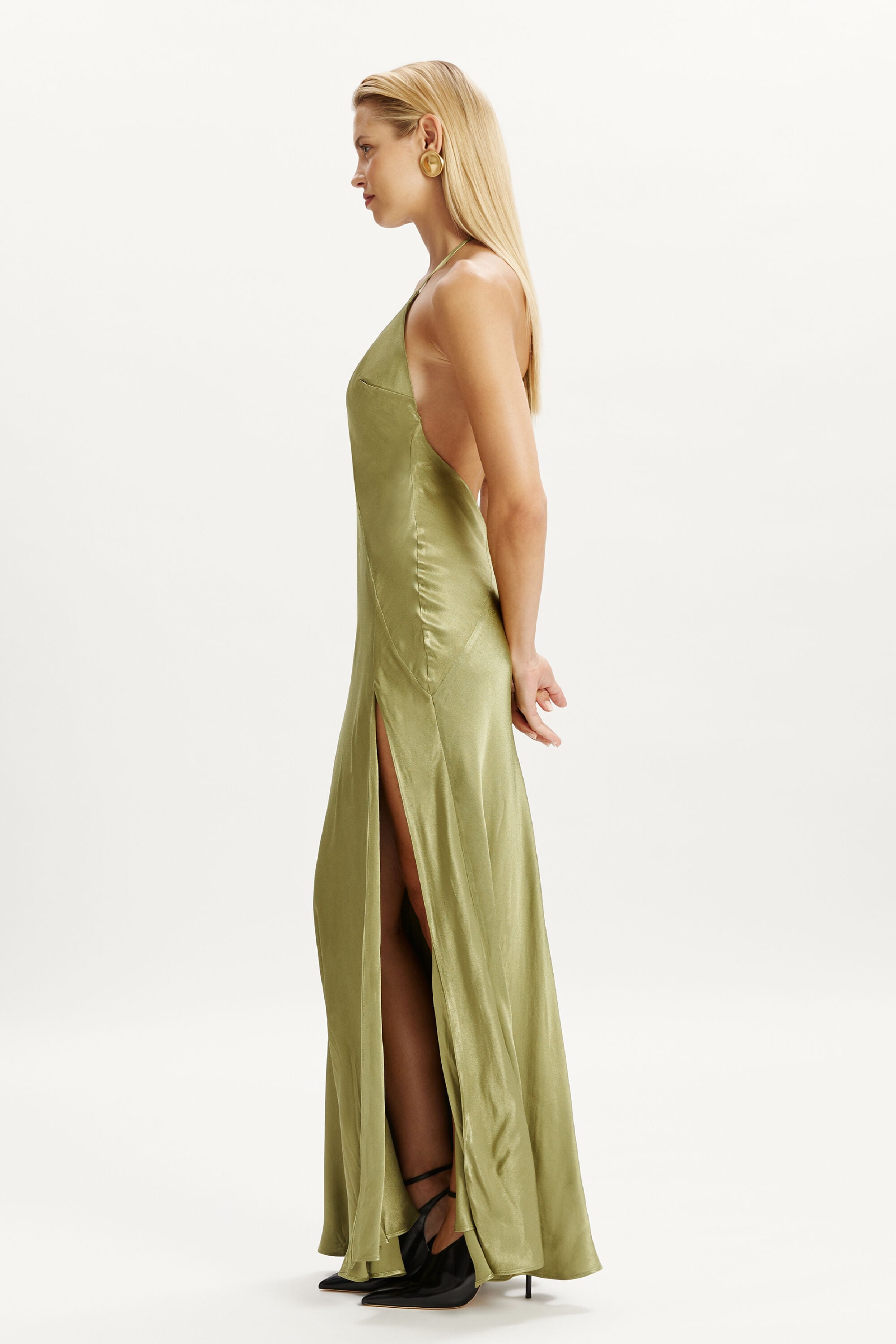 slim fit dress slacks Yve Halter Dress  Cattivo