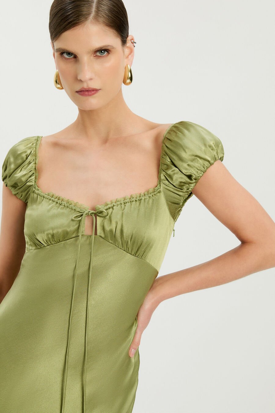 Stasia Satin Maxi Slip Dress