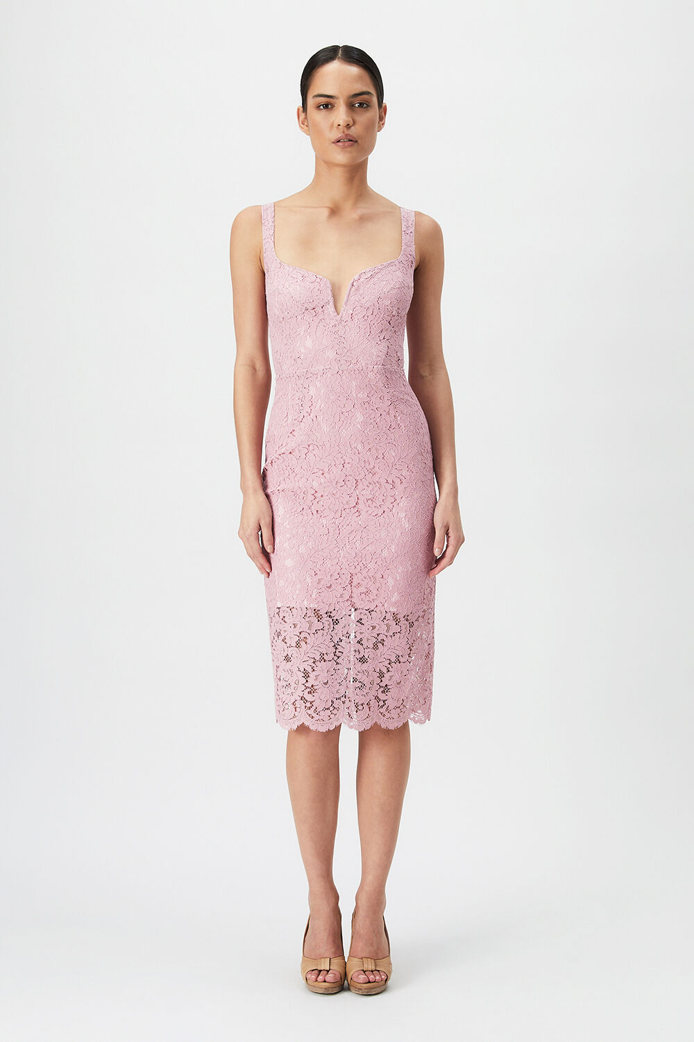 ADELINE MIDI DRESS in colour BEETROOT PURPLE