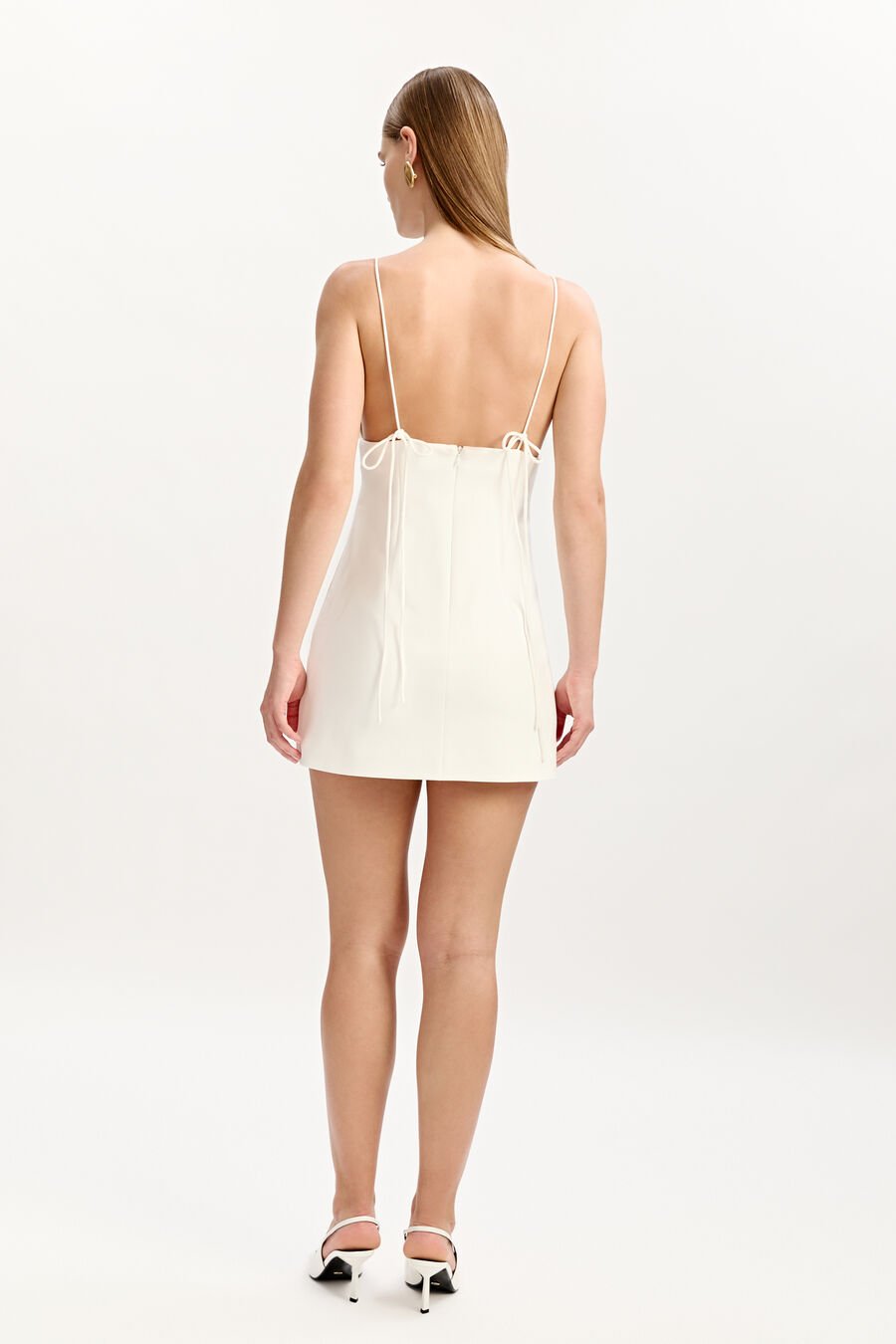 INGRID FLOWER MINI DRESS in colour ORCHIDWHT