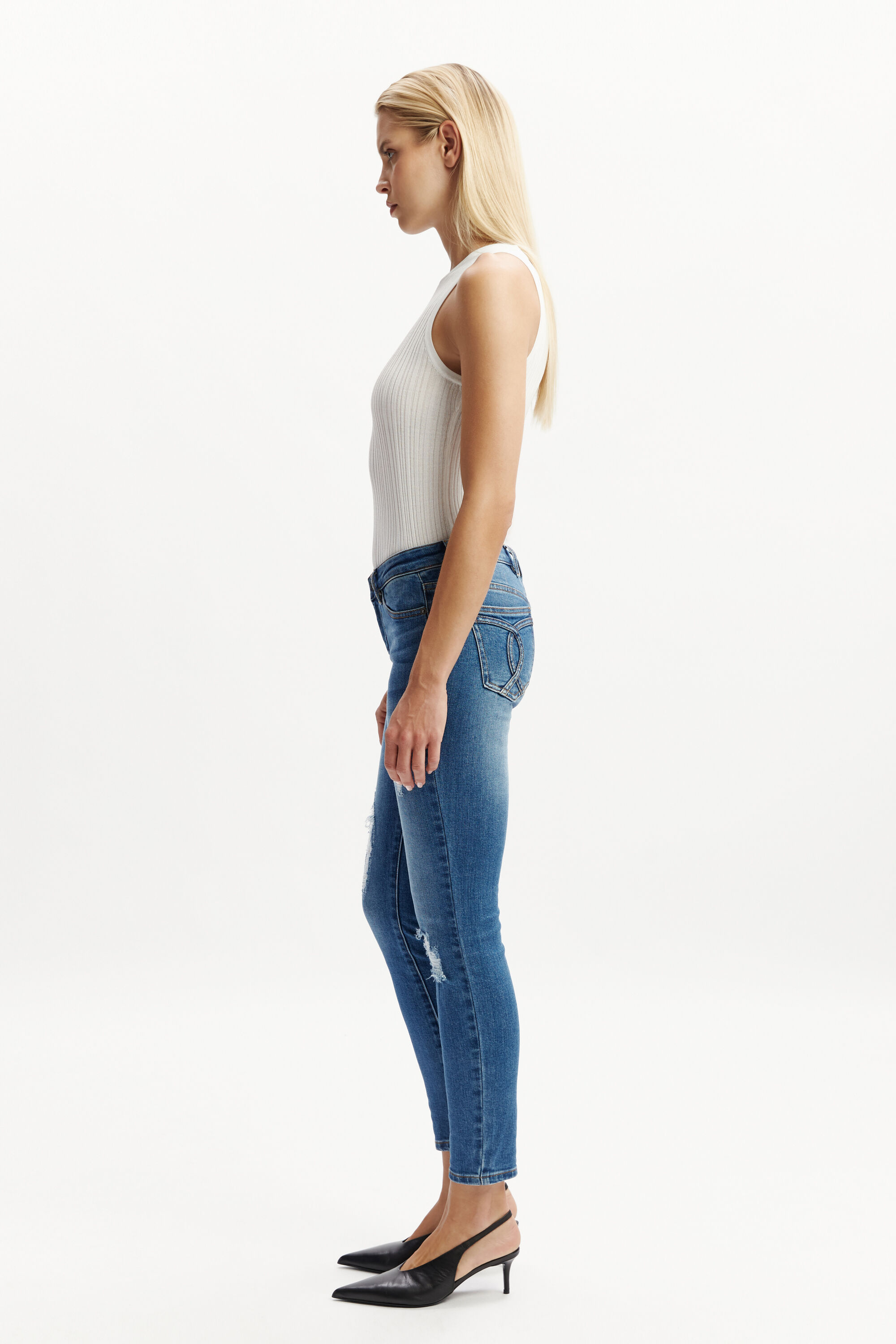 Kate Hipster Jeans Ⅱ In Dark Denim | Bardot