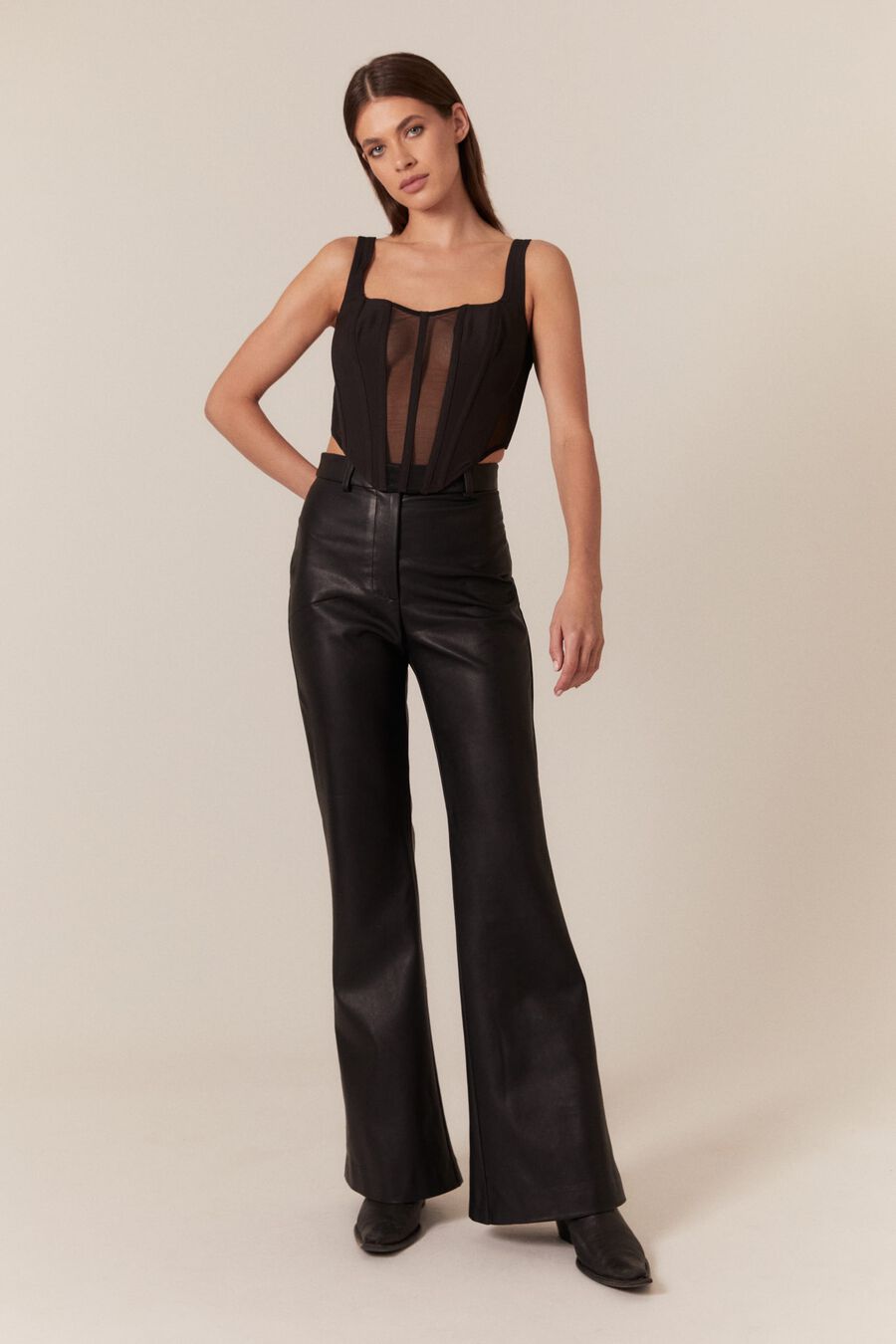 Halifax PU Flare Pant