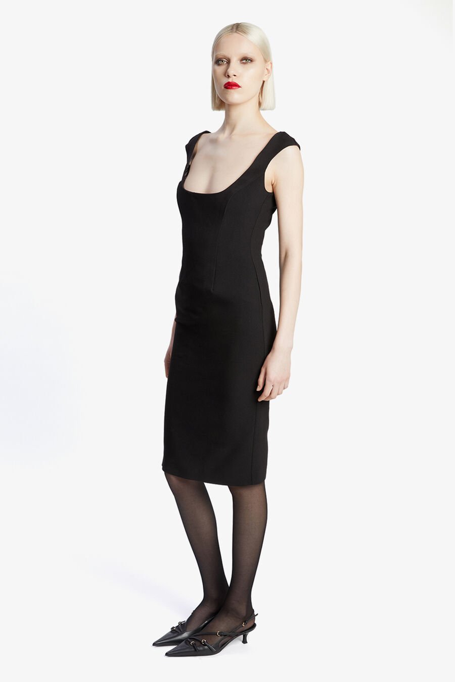Audrey Fitted Midi Dress