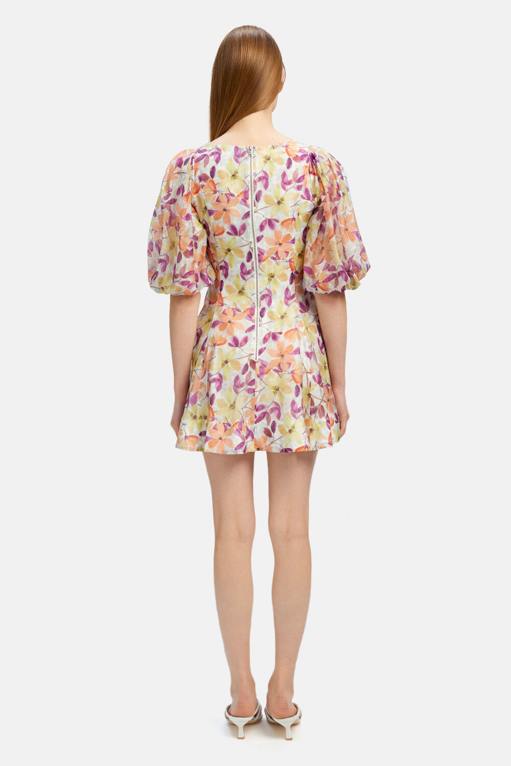FLEUR MINI DRESS in colour JET BLACK
