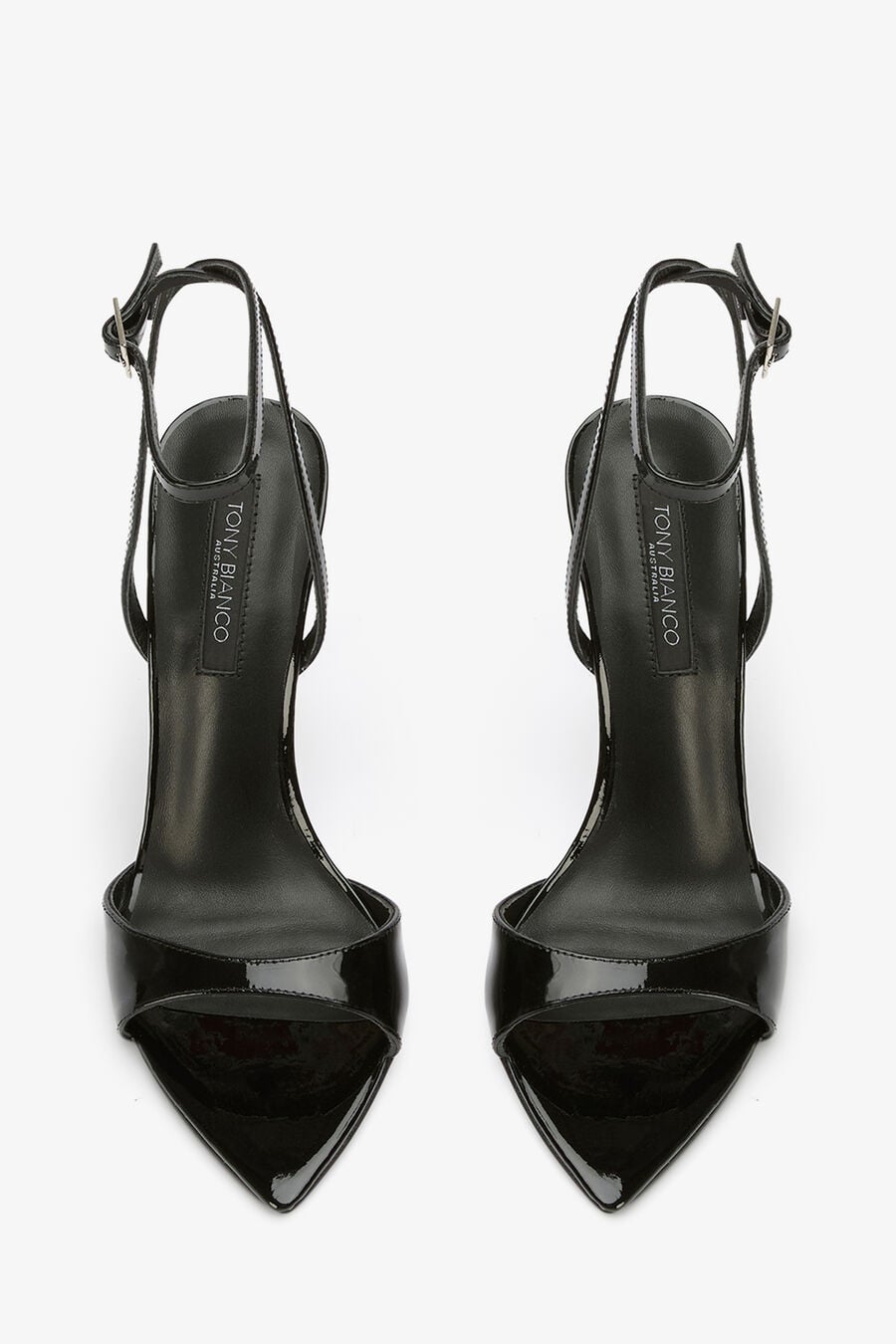 Tony Bianco Molly Black Patent Heels