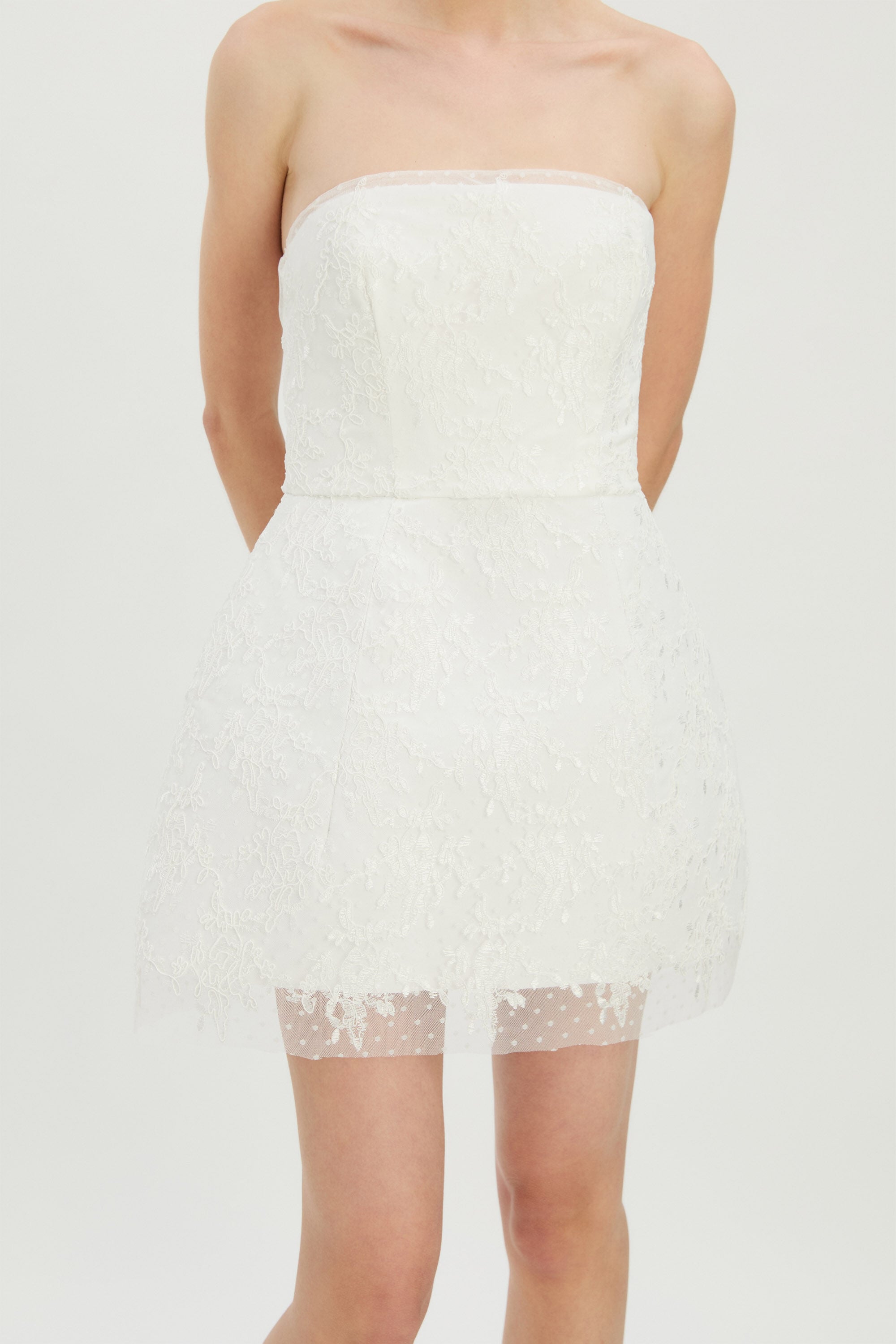 bonnin off the shoulder lace mini dress yellow Sunshine Lace Ruffle Tiered Bodycon Mini Dress