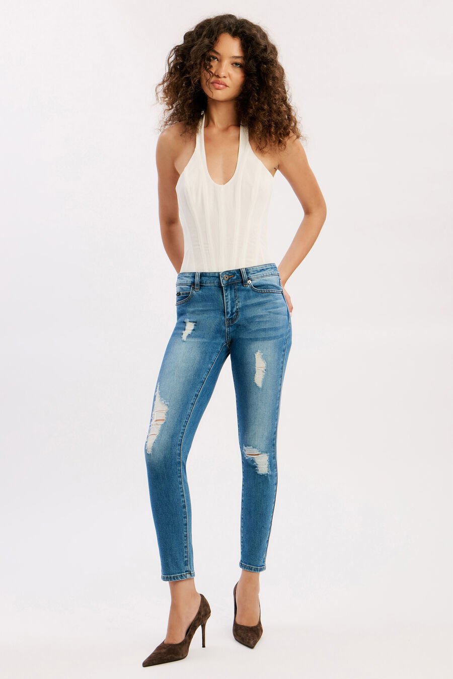 KATE HIPSTER JEANS II in colour DARKDENIM