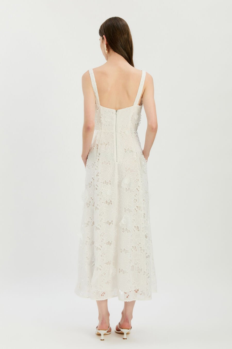 Adaline Broderie Midi Dress