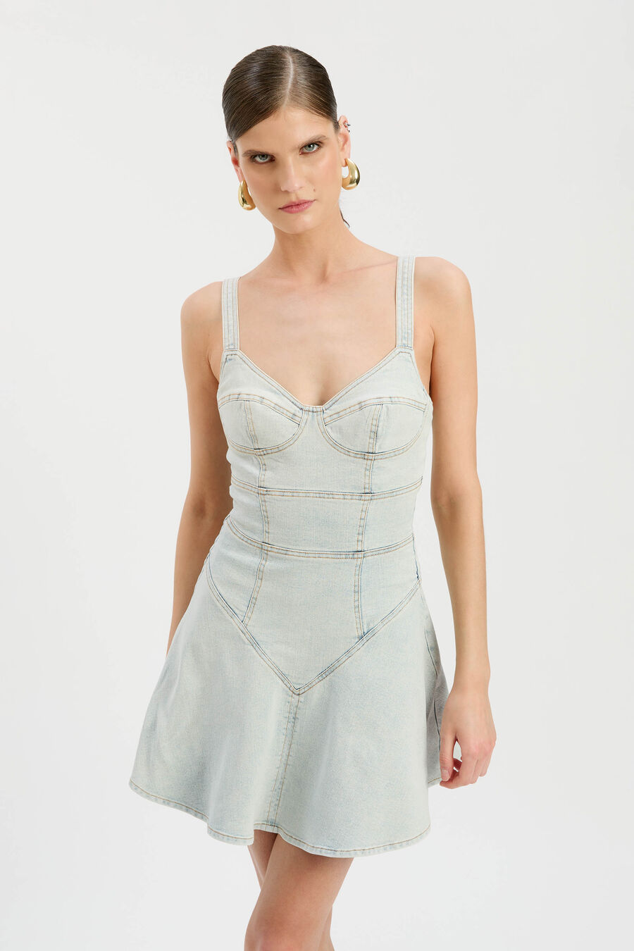 Reyna Denim Mini Dress