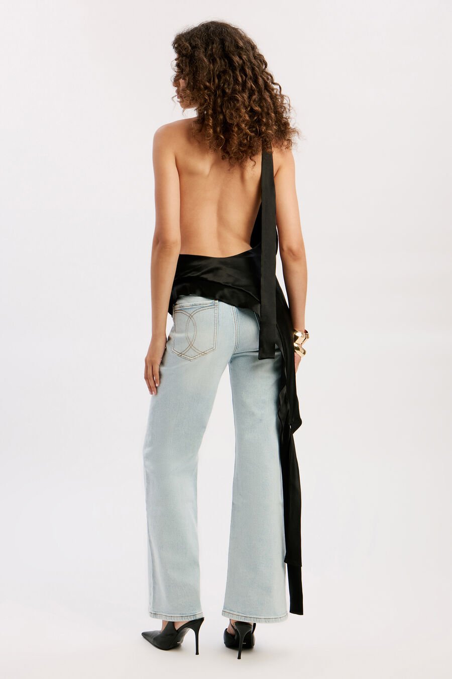 Celice Satin Halter Top