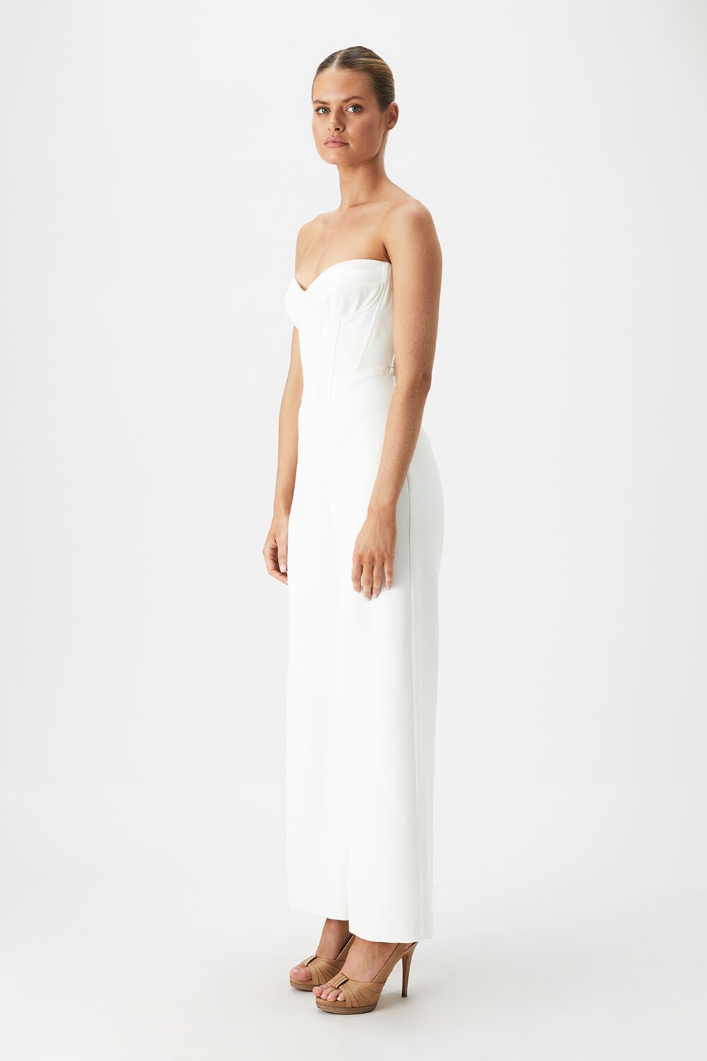CASSIAN TAILORED PANTSUIT in colour CLOUD DANCER